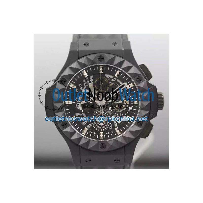 Replica Hublot Big Bang Depeche Mode Black Ceramic Skeleton Dial Swiss HUB4100