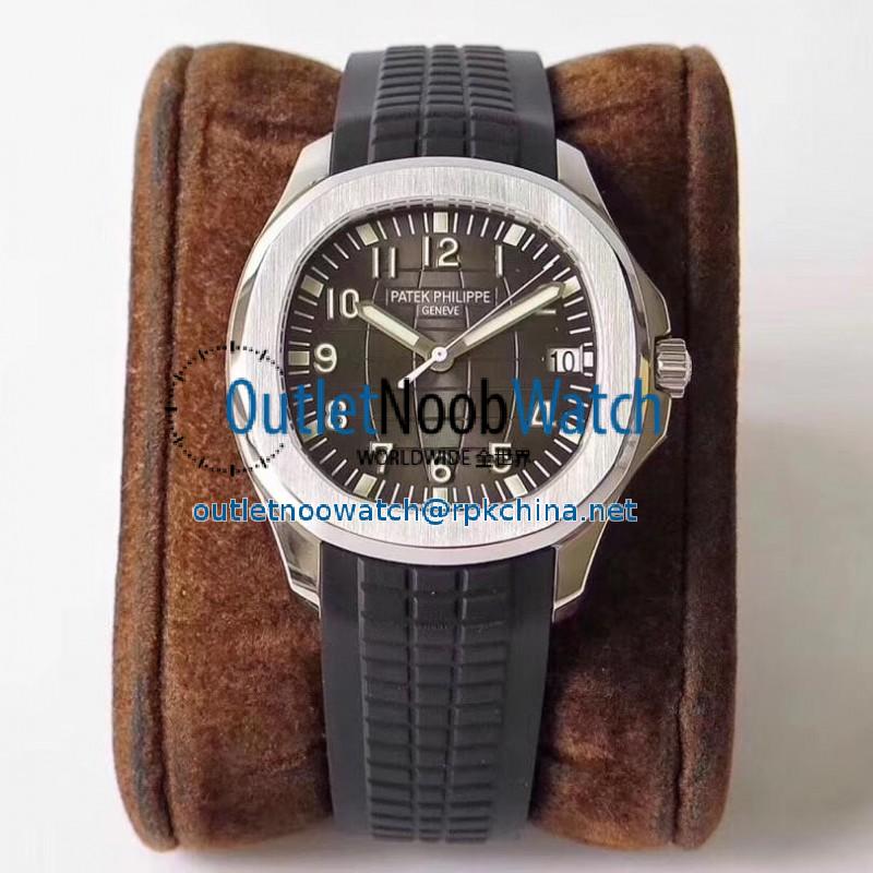 Replica Patek Philippe Aquanaut Jumbo 5167A-001 ZF Stainless Steel Brown Dial Swiss 324SC