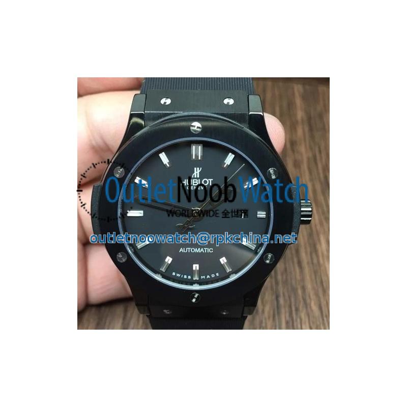 Replica Hublot Classic Fusion Black Ceramic Black Dial Swiss 2824-2