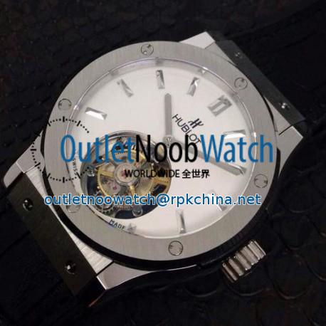 Replica Hublot Classic Fusion Tourbillon Stainless Steel White Dial Swiss Tourbillon