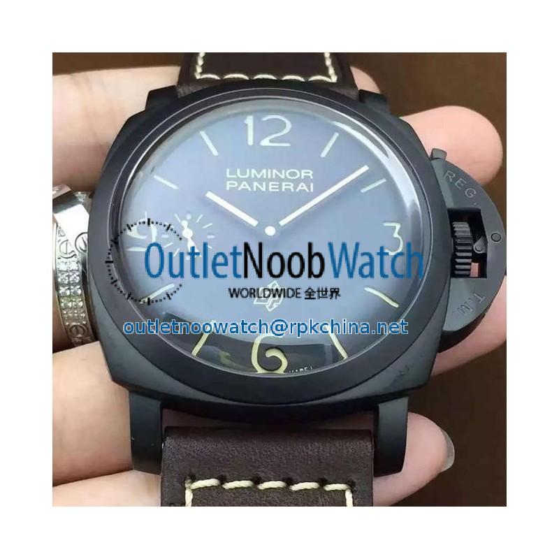 Replica Panerai Luminor 1950 3 Days PAM 617 Black Ceramic Black Dial Swiss 3000