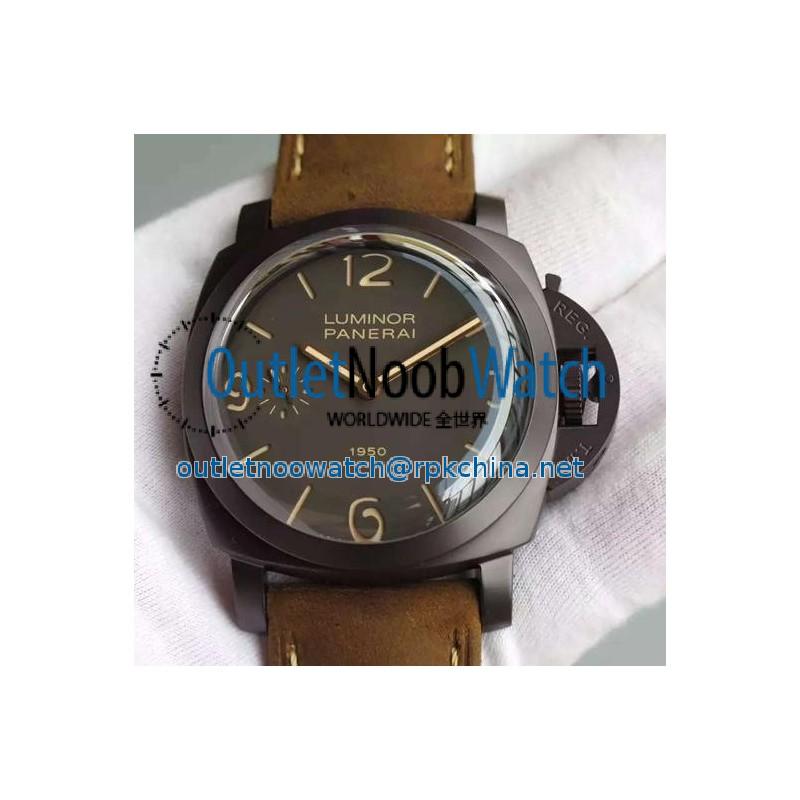 Replica Panerai Luminor 1950 3 Days PAM 375 Composite Black Dial Swiss 3000