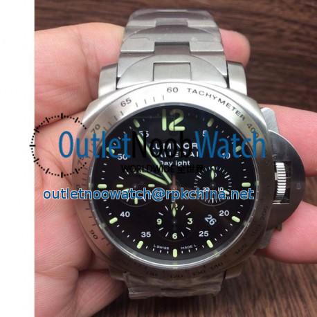 Replica Panerai Luminor Daylight PAM 250 Stainless Steel Black Dial Swiss 7750