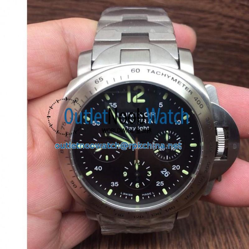 Replica Panerai Luminor Daylight PAM 250 Stainless Steel Black Dial Swiss 7750