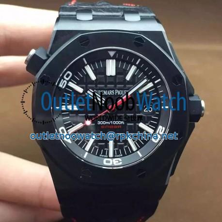 Replica Audemars Piguet Royal Oak Offshore Diver Ember Limited Edition Black Ceramic Black Dial Swiss 3120