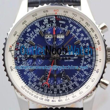 Replica Breitling Datora Montbrillant Perpetual Calendar Chronograph Blue Dial SWISS 7751