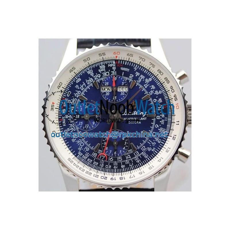 Replica Breitling Datora Montbrillant Perpetual Calendar Chronograph Blue Dial SWISS 7751