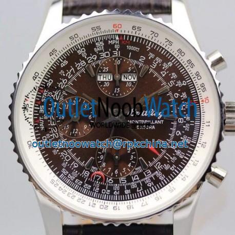 Replica Breitling Datora Montbrillant Perpetual Calendar Chronograph Brown Dial SWISS 7751