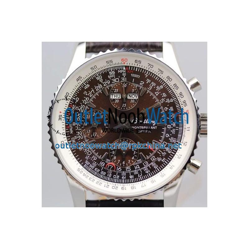 Replica Breitling Datora Montbrillant Perpetual Calendar Chronograph Brown Dial SWISS 7751