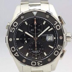 Replica Tag Heuer Aquaracer Chronograph 500M Calibre 16 Stainless Steel Black Dial Swiss Calibre 16