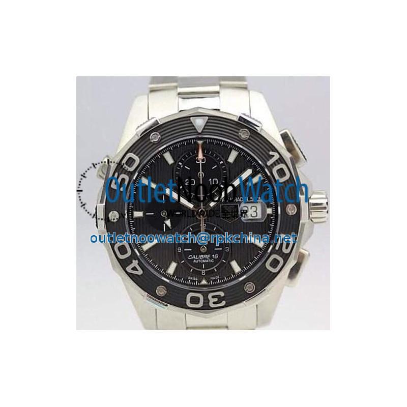 Replica Tag Heuer Aquaracer Chronograph 500M Calibre 16 Stainless Steel Black Dial Swiss Calibre 16