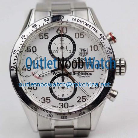 Replica Tag Heuer Carrera Calibre 16 Stainless Steel White Dial Swiss Calibre 16