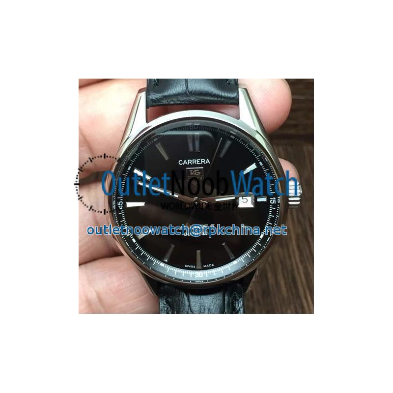 Replica Tag Heuer Carrera Calibre 5 Stainless Steel Black Dial Swiss Calibre 5