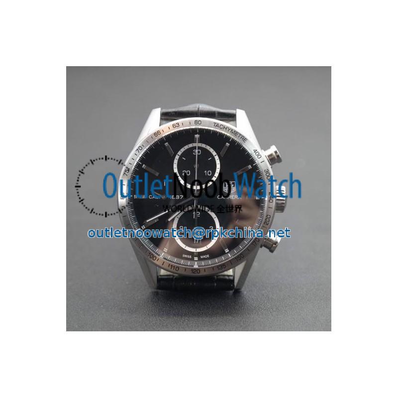 Replica Tag Heuer Carrera Calibre 1887 Stainless Steel Black Dial Swiss 1887