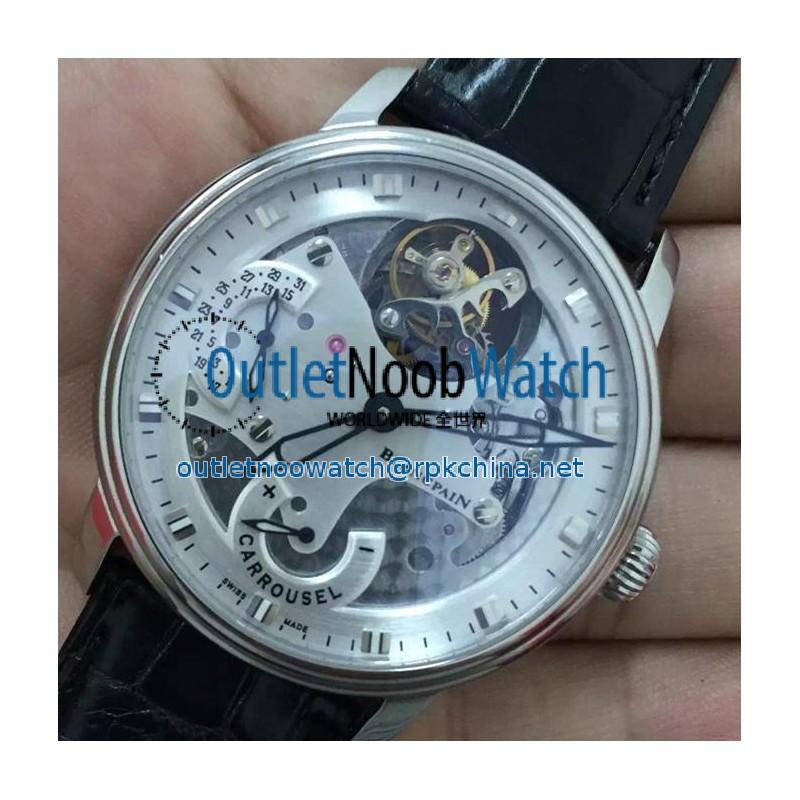 Replica Blancpain Carrousel Tourbillon Stainless Steel White Dial Swiss Carrousel Tourbillon