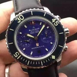 Replica Blancpain Air Command Monaco YS Stainless Steel Blue Dial Swiss 7750