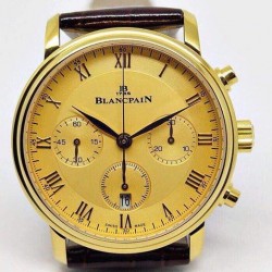 Replica Blancpain Villeret Rose Gold Gold Dial Swiss 7750