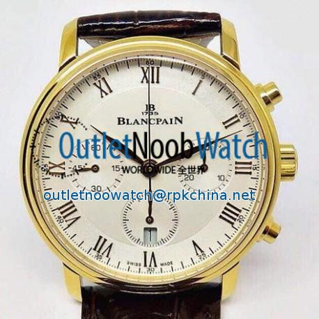 Replica Blancpain Villeret Rose Gold White Dial Swiss 7750