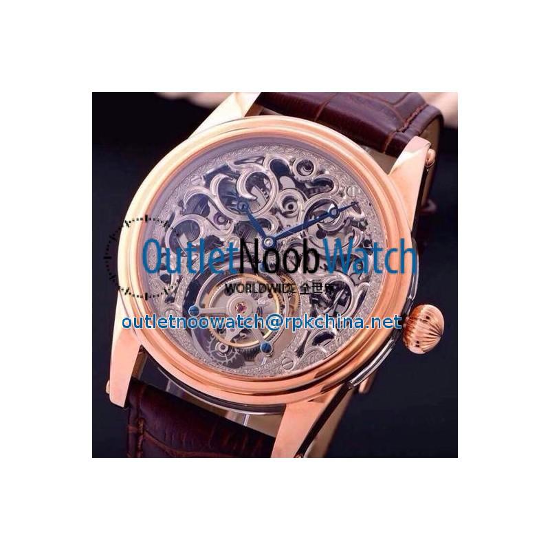 Replica Blancpain Tourbillon Rose Gold Skeleton Dial Swiss Tourbillon