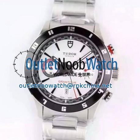 Replica Tudor Grantour Fly-Back Stainless Steel White Dial Swiss 7750