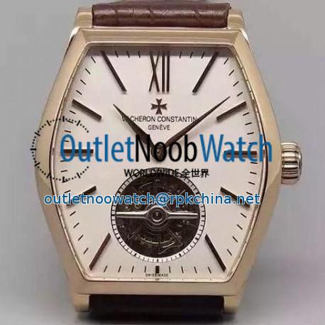 Replica Vacheron Constantin Malte Tourbillon Rose Gold White Dial Swiss Tourbillon