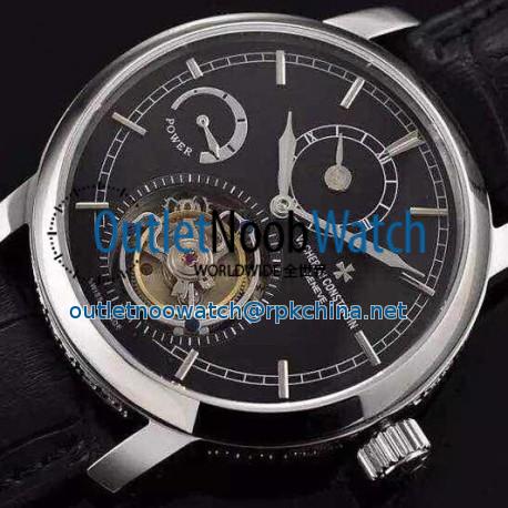 Replica Vacheron Constantin Patrimony Tourbillon Stainless Steel Black Dial Swiss Tourbillon