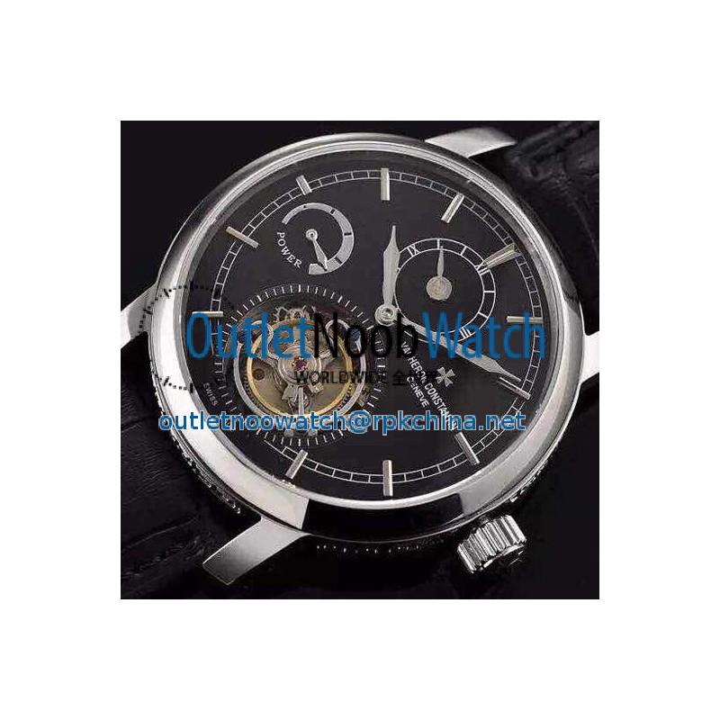 Replica Vacheron Constantin Patrimony Tourbillon Stainless Steel Black Dial Swiss Tourbillon