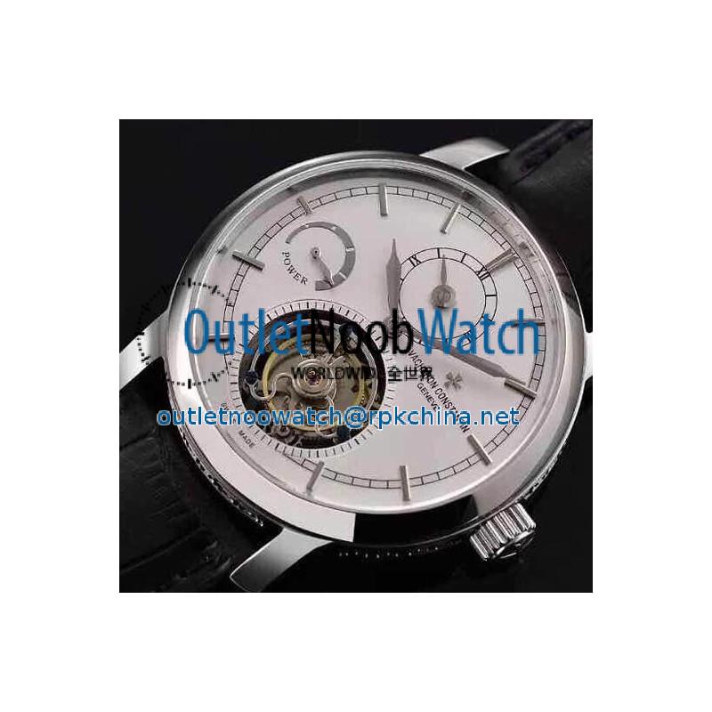 Replica Vacheron Constantin Patrimony Tourbillon Stainless Steel White Dial Swiss Tourbillon