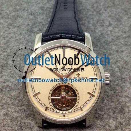 Replica Vacheron Constantin Patrimony Tourbillon Stainless Steel White Dial Swiss Tourbillon