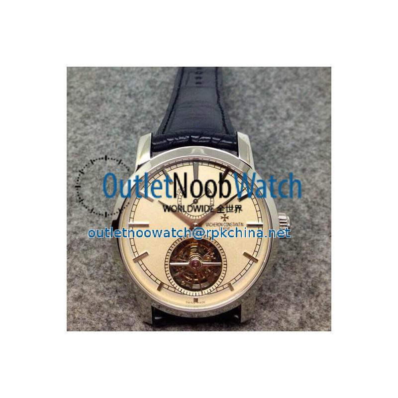 Replica Vacheron Constantin Patrimony Tourbillon Stainless Steel White Dial Swiss Tourbillon