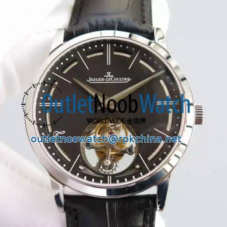 Replica Jaeger-LeCoultre Master Ultra Thin Tourbillon Stainless Steel Black Dial Swiss Tourbillon