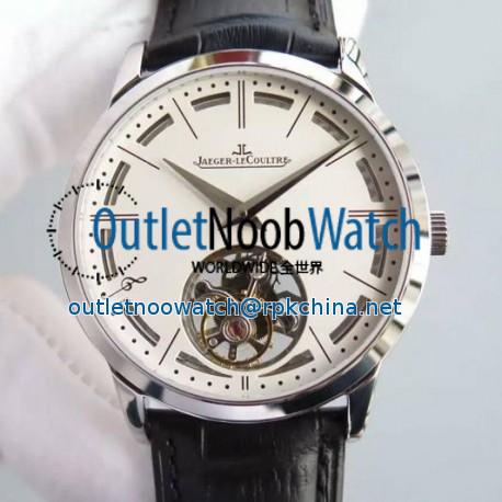 Replica Jaeger-LeCoultre Master Ultra Thin Tourbillon Stainless Steel White Dial Swiss Tourbillon