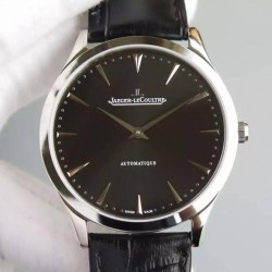 Replica Jaeger-LeCoultre Master Ultra Thin Stainless Steel Black Dial Swiss JLC 898C