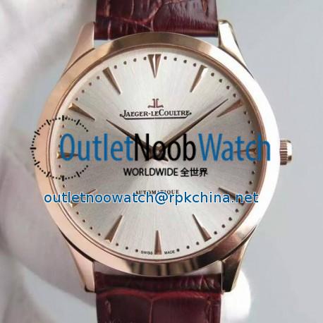 Replica Jaeger-LeCoultre Master Ultra Thin Rose Gold Silver Dial Swiss JLC 898C