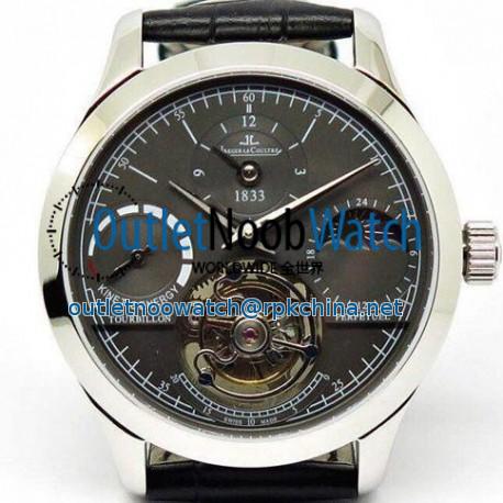 Replica Jaeger-LeCoultre Master Grande Tradition Tourbillon Stainless Steel Black Dial Swiss Tourbillon