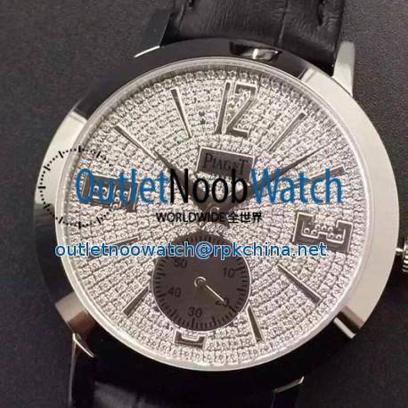 Replica Piaget Dancer Stainless Steel Diamonds Dial Swiss 2824