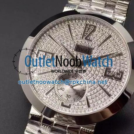 Replica Piaget Dancer Stainless Steel Diamonds Dial Swiss 2824