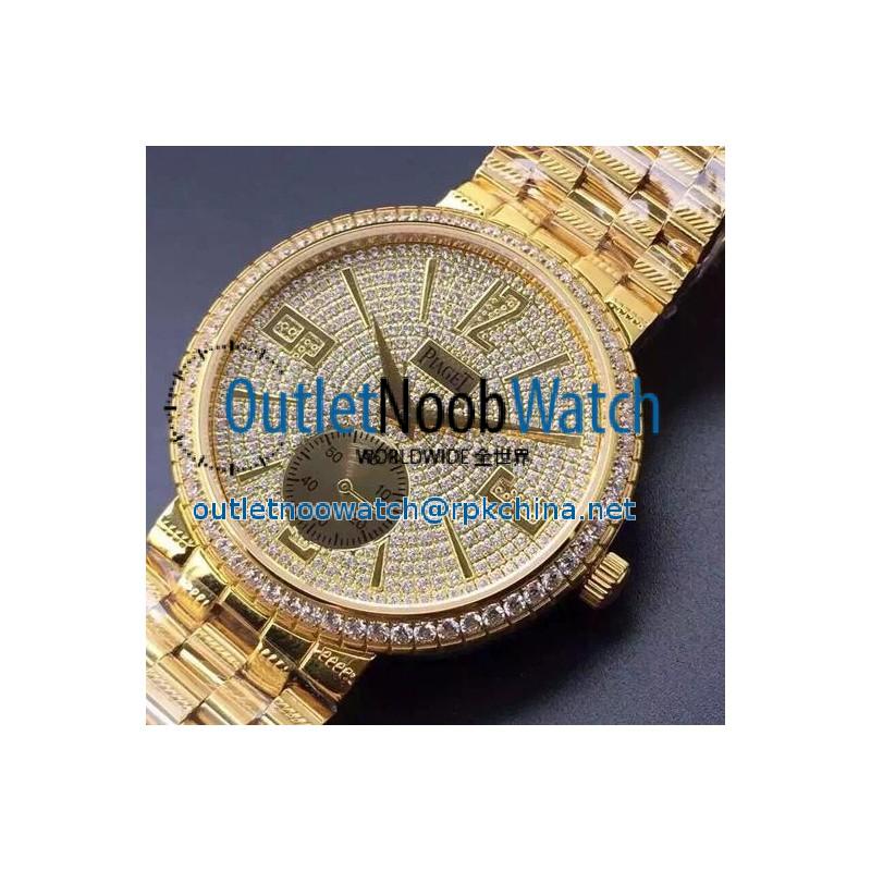 Replica Piaget Dancer Yellow Gold Diamonds Dial Swiss 2824