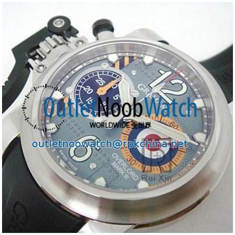 Replica Graham Chronofighter Oversize Stainless Steel Blue Dial Swiss 7750