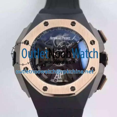 Replica Audemars Piguet Royal Oak Concept Laptimer Michael Schumacher PVD Skeleton Dial Swiss Quartz 2713