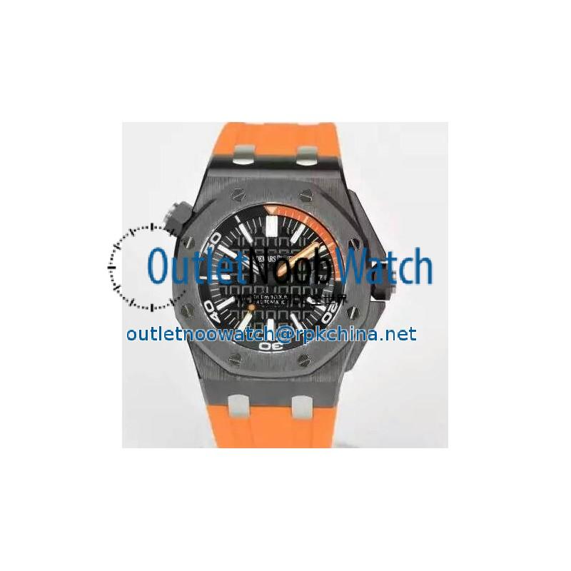 Replica Audemars Piguet Royal Oak Offshore Diver 15707 Ceramic Black Dial Swiss 3120