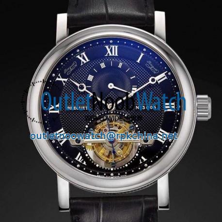 Replica Breguet Jubilee Tourbillon 5 Days Reserve Stainless Steel Black Dial Swiss Tourbillon