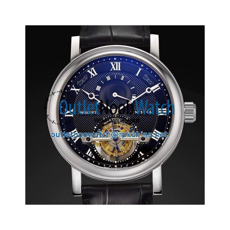 Replica Breguet Jubilee Tourbillon 5 Days Reserve Stainless Steel Black Dial Swiss Tourbillon