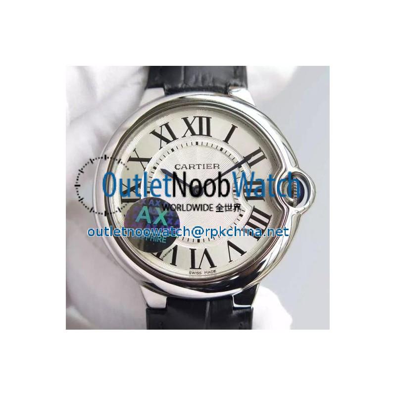 Replica Cartier Ballon Bleu Stainless Steel White Dial Swiss 2836-2