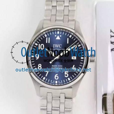 Replica IWC Pilot Mark XVIII Le Petit Prince IW327004 Stainless Steel Blue Dial Swiss 2892