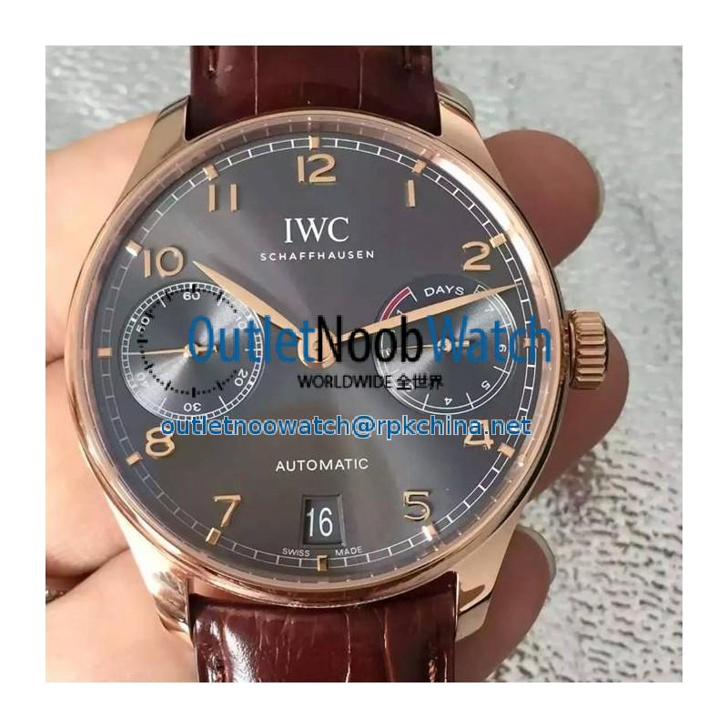 Replica IWC Portuguese IW500702 Rose Gold Gray Dial Swiss 52010