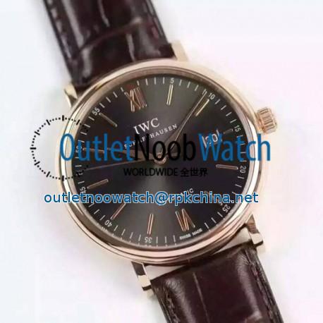 Replica IWC Portofino Automatic IW356511 Rose Gold Gray Dial Swiss 2892