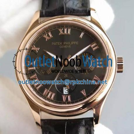 Replica Patek Philippe Annual Calendar 5035R Rose Gold Black Dial Swiss PP 315SQA