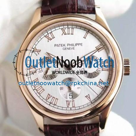 Replica Patek Philippe Annual Calendar 5035R Rose Gold White Dial Swiss PP 315SQA