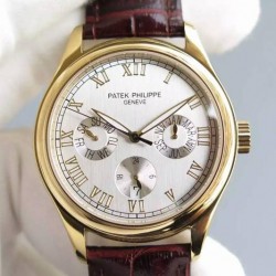 Replica Patek Philippe Annual Calendar 5035J Yellow Gold White Dial Swiss PP 315SQA